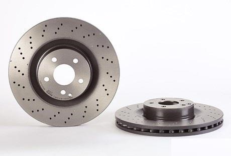 Ventilated brake disc with perforation Brembo 09.A817.11