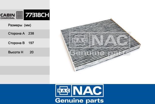 Nac 77318-CH Filter, interior air 77318CH: Buy near me in Poland at 2407.PL - Good price!