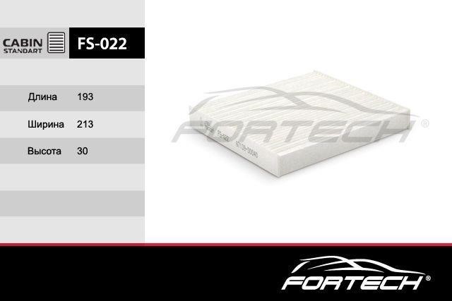 Fortech FS-022 Filter, interior air FS022: Buy near me in Poland at 2407.PL - Good price!