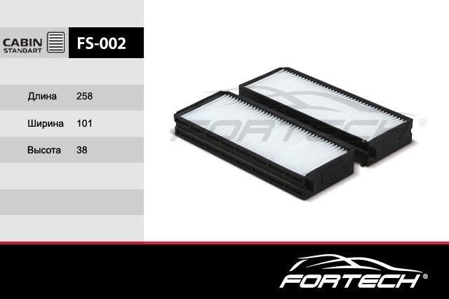 Fortech FS-002 Filtr kabinowy FS002: Dobra cena w Polsce na 2407.PL - Kup Teraz!