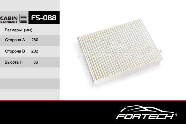 Fortech FS-088 Фильтр салона FS088: Отличная цена - Купить в Польше на 2407.PL!