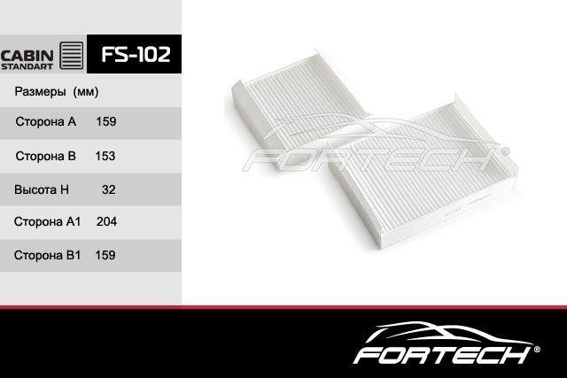 Fortech FS-102 Фільтр салону FS102: Приваблива ціна - Купити у Польщі на 2407.PL!