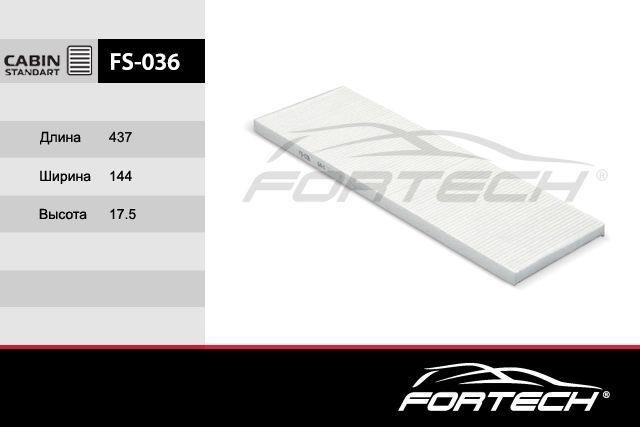 Fortech FS-036 Filtr kabinowy FS036: Dobra cena w Polsce na 2407.PL - Kup Teraz!