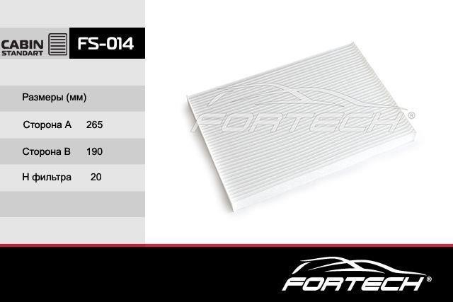 Fortech FS-014 Filter, interior air FS014: Buy near me in Poland at 2407.PL - Good price!
