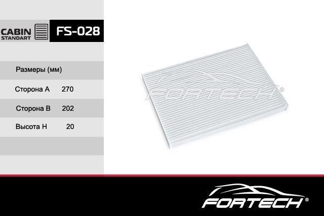 Fortech FS-028 Filtr kabinowy FS028: Dobra cena w Polsce na 2407.PL - Kup Teraz!
