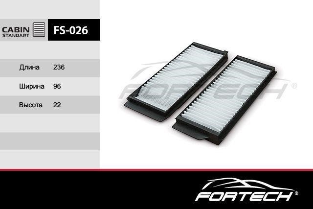 Fortech FS-026 Filtr kabinowy FS026: Dobra cena w Polsce na 2407.PL - Kup Teraz!