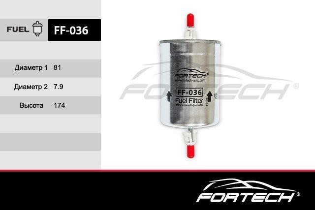 Fortech FF-036 Фільтр палива FF036: Приваблива ціна - Купити у Польщі на 2407.PL!