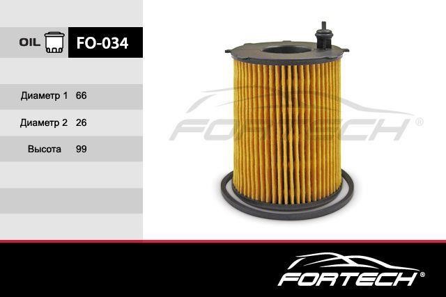 Fortech FO-034 Oil Filter FO034: Buy near me in Poland at 2407.PL - Good price!