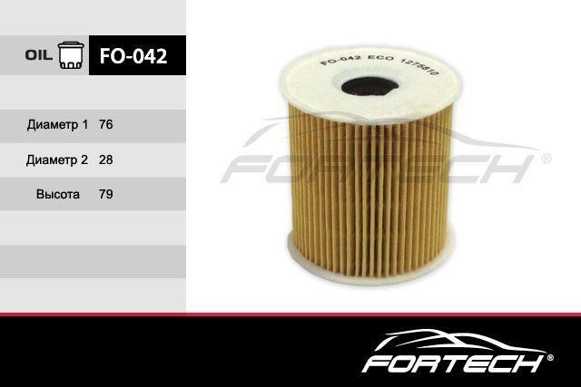 Fortech FO-042 Масляный фильтр FO042: Отличная цена - Купить в Польше на 2407.PL!