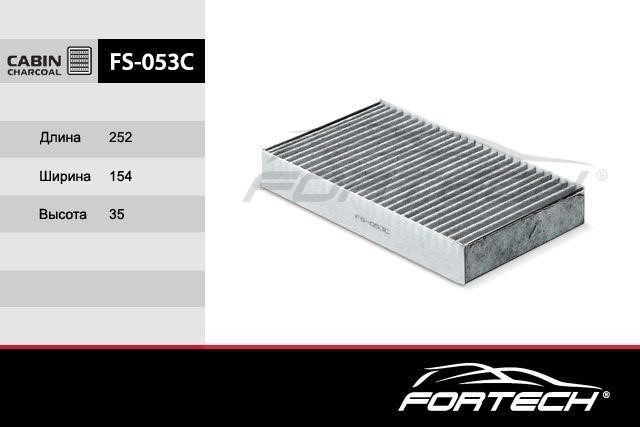 Fortech FS-053C Activated Carbon Cabin Filter FS053C: Buy near me in Poland at 2407.PL - Good price!