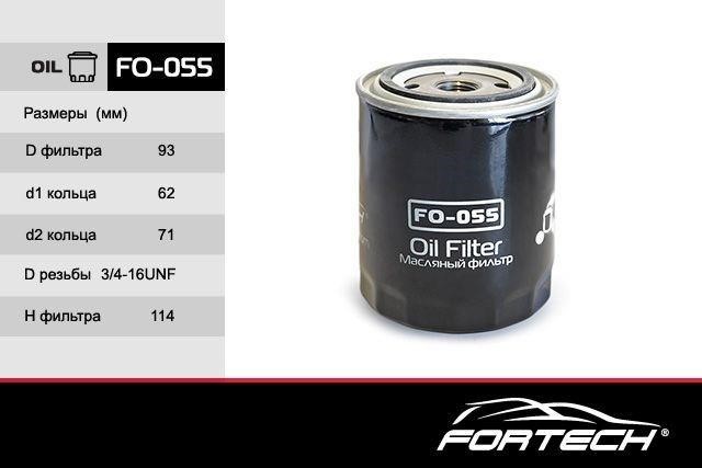 Fortech FO-055 Фільтр масляний FO055: Купити у Польщі - Добра ціна на 2407.PL!