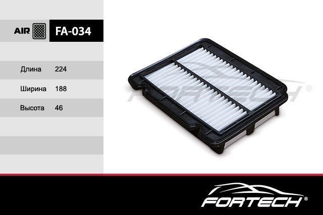 Fortech FA-034 Воздушный фильтр FA034: Отличная цена - Купить в Польше на 2407.PL!