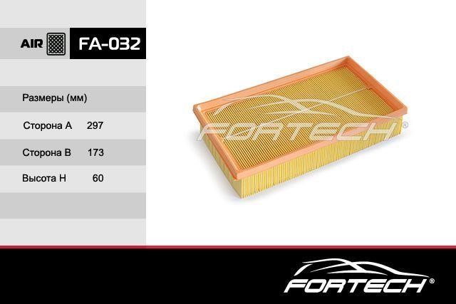 Fortech FA-032 Повітряний фільтр FA032: Приваблива ціна - Купити у Польщі на 2407.PL!