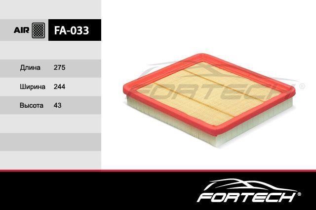 Fortech FA-033 Air filter FA033: Buy near me in Poland at 2407.PL - Good price!