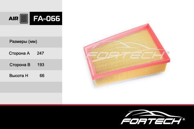 Fortech FA-066 Воздушный фильтр FA066: Отличная цена - Купить в Польше на 2407.PL!