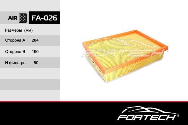 Fortech FA-026 Повітряний фільтр FA026: Приваблива ціна - Купити у Польщі на 2407.PL!