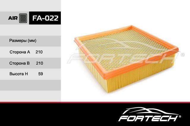Fortech FA-022 Filtr powietrza FA022: Dobra cena w Polsce na 2407.PL - Kup Teraz!