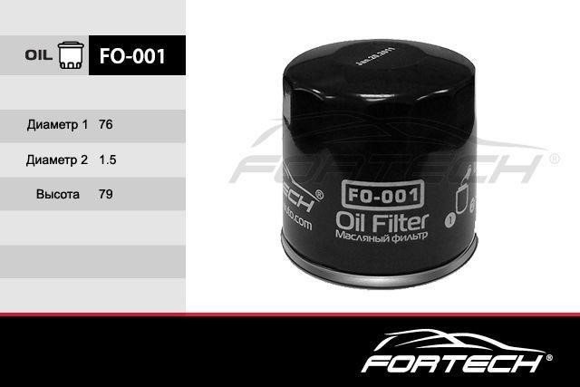 Fortech FO-001 Oil Filter FO001: Buy near me in Poland at 2407.PL - Good price!
