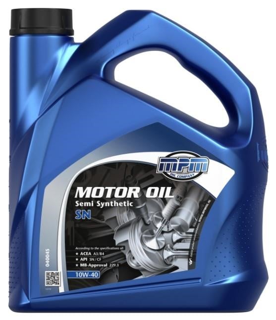 MPM Oil 04004S Моторное масло MPM Oil Semi Synthetic SN 10W-40, 4л 04004S: Отличная цена - Купить в Польше на 2407.PL!