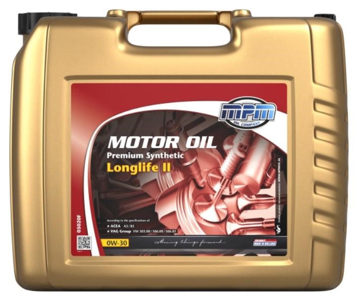 MPM Oil 05020F Моторное масло MPM Oil Premium Synthetic Longlife II 0W-30, 20л 05020F: Отличная цена - Купить в Польше на 2407.PL!