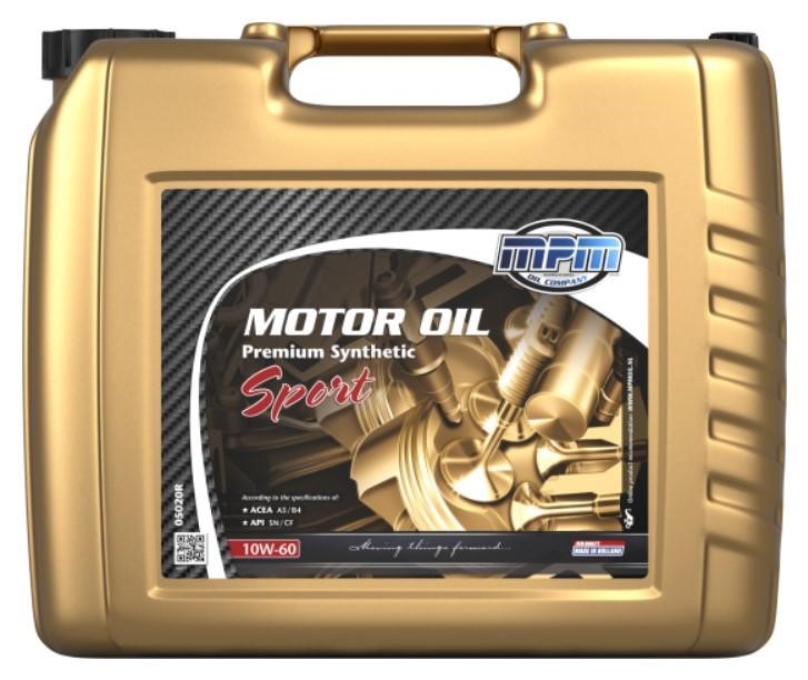 MPM Oil 05020R Моторна олива MPM Oil Premium Synthetic Sport 10W-60, 20л 05020R: Приваблива ціна - Купити у Польщі на 2407.PL!