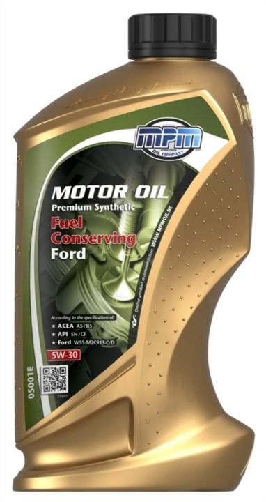 MPM Oil 05001E Моторна олива MPM Oil Premium Synthetic FC Ford 5W-30, 1л 05001E: Приваблива ціна - Купити у Польщі на 2407.PL!