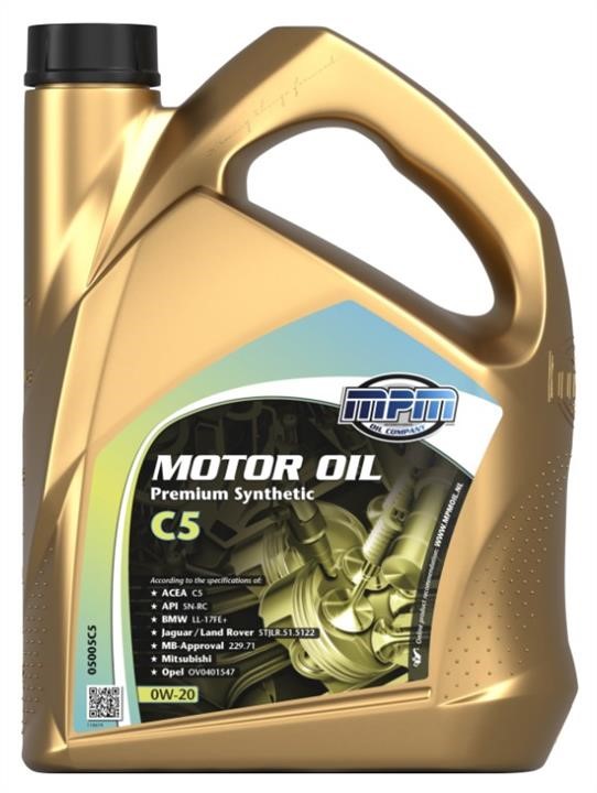 MPM Oil 05005C5 Engine oil MPM Oil Premium Synthetic C 0W-20, 5L 05005C5: Buy near me at 2407.PL in Poland at an Affordable price!