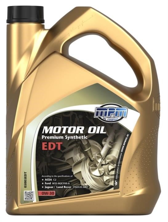 MPM Oil 05005EDT Моторна олива MPM Oil Premium Synthetic EDT Ford 0W-30, 5л 05005EDT: Приваблива ціна - Купити у Польщі на 2407.PL!