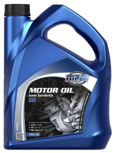 MPM Oil 04005S Engine oil MPM Oil Semi Synthetic SN 10W-40, 5L 04005S: Buy near me at 2407.PL in Poland at an Affordable price!