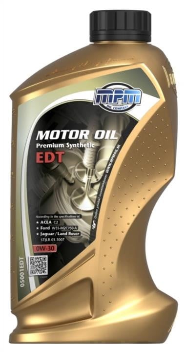 MPM Oil 05001EDT Моторное масло MPM Oil Premium Synthetic EDT Ford 0W-30, 1л 05001EDT: Отличная цена - Купить в Польше на 2407.PL!