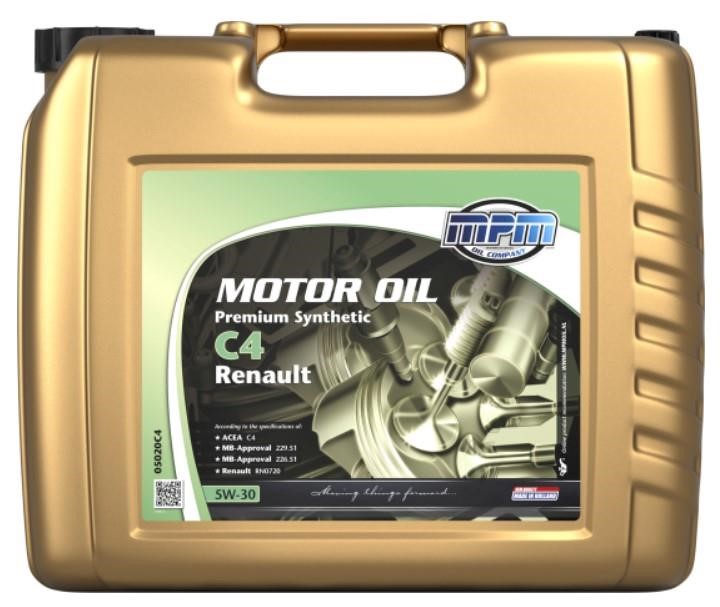 MPM Oil 05020C4 Motoröl MPM Oil Premium Synthetic C4 Renault 5W-30, 20L 05020C4: Kaufen Sie zu einem guten Preis in Polen bei 2407.PL!
