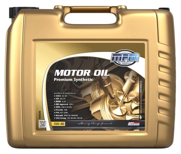 MPM Oil 05020 Engine oil MPM Oil Premium Synthetic A3/B4 5W-40, 20L 05020: Buy near me in Poland at 2407.PL - Good price!