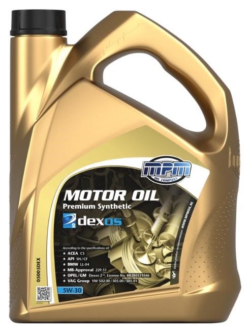 MPM Oil 05005DEX Моторное масло MPM Oil Premium Synthetic GM Dexos2 5W-30, 5л 05005DEX: Отличная цена - Купить в Польше на 2407.PL!