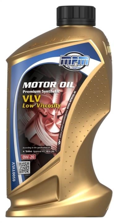 MPM Oil 05001VLV Моторное масло MPM Oil Premium Synthetic LV Volvo 0W-20, 1л 05001VLV: Отличная цена - Купить в Польше на 2407.PL!