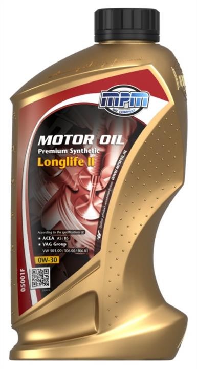 MPM Oil 05001F Engine oil MPM Oil Premium Synthetic Longlife II 0W-30, 1L 05001F: Buy near me at 2407.PL in Poland at an Affordable price!