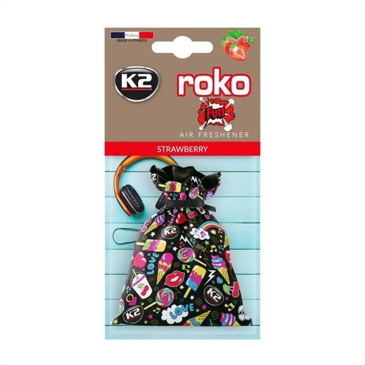 K2 V820F Air freshener Roko Fun Strawberry 25 g. V820F: Buy near me at 2407.PL in Poland at an Affordable price!