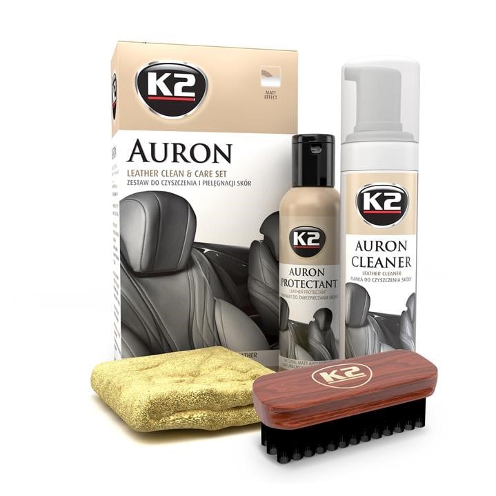 K2 G420 Care set for leather upholstery (cleaner 200 ml + 150 ml protection tool + brush + microfiber) G420: Buy near me in Poland at 2407.PL - Good price!