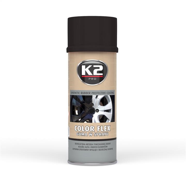 K2 L343CP Спрей Color Flex Gum Spray - Black Gloss 400 мл L343CP: Отличная цена - Купить в Польше на 2407.PL!