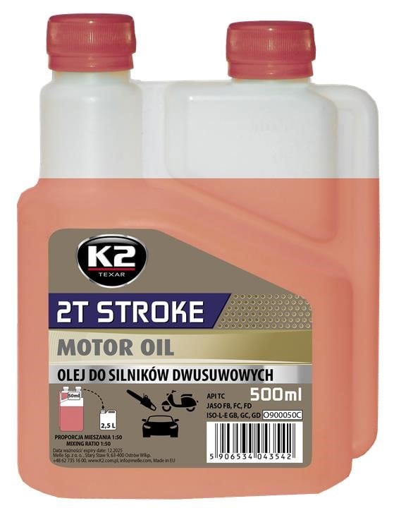K2 O528REDML500S Двотактне масло червоне синтетичне масло для двотактного з дозатором, (траул) 500мл O528REDML500S: Приваблива ціна - Купити у Польщі на 2407.PL!