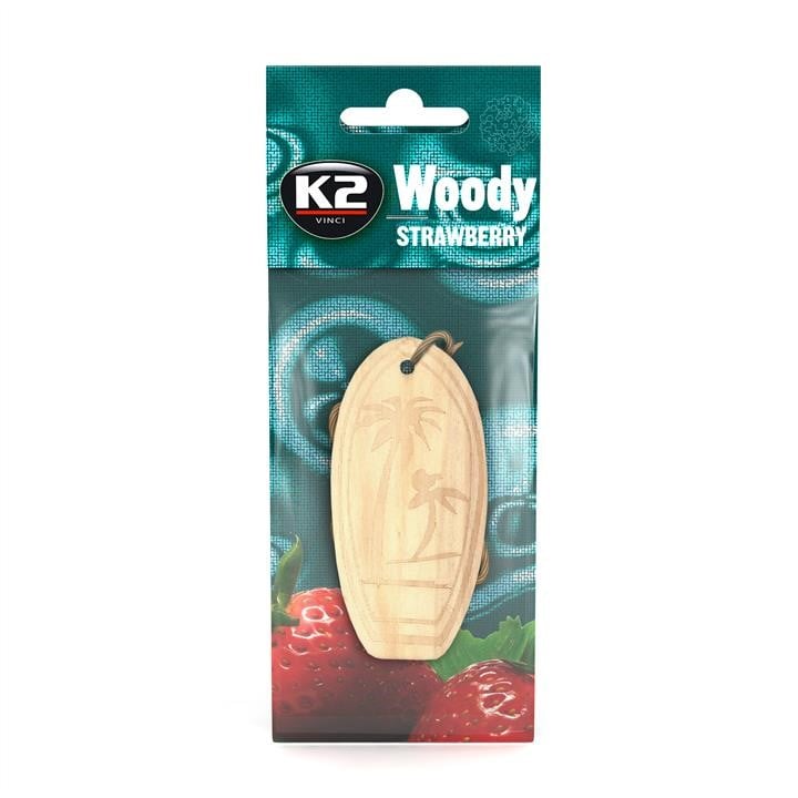 K2 V555 Air freshener Woody Surfboard Strawberry 11 g. V555: Buy near me in Poland at 2407.PL - Good price!