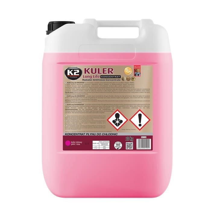 K2 W416R Antifreeze K2 Long Life G12+ pink, concentrate, 20L W416R: Buy near me in Poland at 2407.PL - Good price!