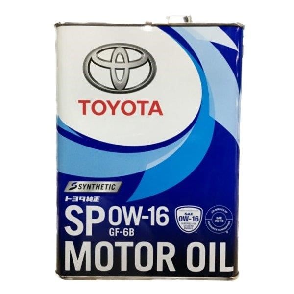 Toyota 08880-13105 Engine oil Toyota Synthetic Motor Oil 0W-16, 4L 0888013105: Buy near me in Poland at 2407.PL - Good price!