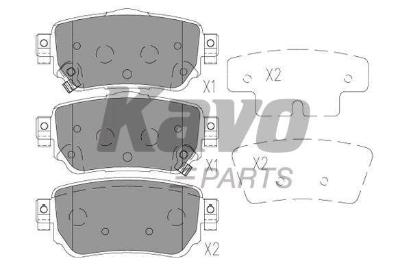 Kavo parts BP6634 Гальмівні колодки задні, комплект BP6634: Приваблива ціна - Купити у Польщі на 2407.PL!