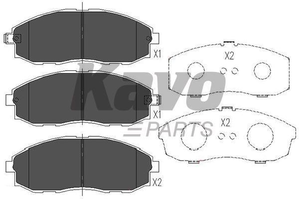 Kavo parts Тормозные колодки дисковые передние, комплект – цена 70 PLN