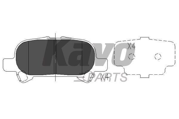 Kavo parts Front disc brake pads, set – price 112 PLN
