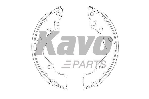 Колодки тормозные барабанные, комплект Kavo parts KBS-3402