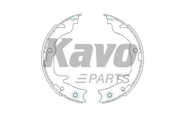 Колодки тормозные барабанные, комплект Kavo parts KBS-6403