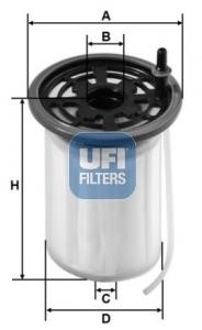 Ufi 26.079.00 Fuel filter 2607900: Buy near me in Poland at 2407.PL - Good price!
