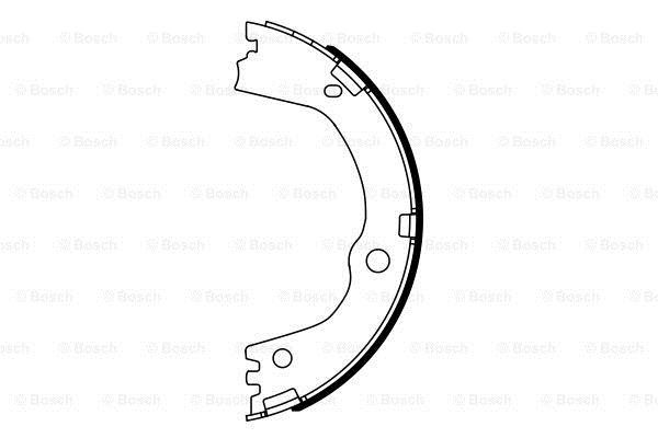 Bosch Handbrake shoes – price 136 PLN