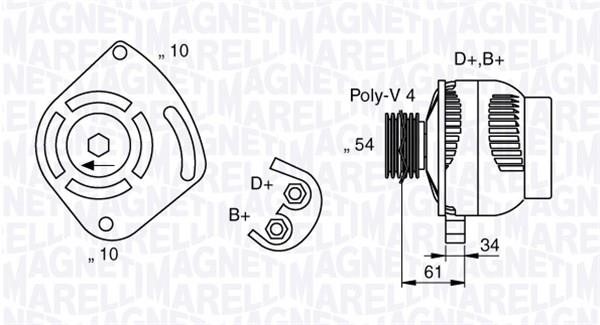 Alternator Magneti marelli 063377030010